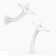 Installation Options | Flexible Desk / Table or Wall Mount [Iso Views] - White