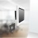 Disassembled View | Fixed Enclosed Samsung Galaxy Tab A11+ 11" Removable Glass Mount [Front Iso View] - White