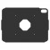OpenVESA Samsung Galaxy Tab S10+ Plus 12.4" Enclosure, with no tablet [Rear Ortho View] - Black