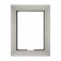 Front View - Brushed German Silver - iPad 2, 3, 4 Wall Frame / Mount / Enclosure