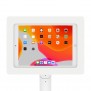 Fixed VESA Floor Stand - 10.2-inch iPad 7th Gen - White [Tablet Front 45 Degrees]