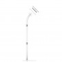 Fixed VESA Floor Stand - iPad 2, 3 & 4 - White [Full Assembly Side View]