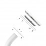 Fixed VESA Floor Stand - Samsung Galaxy Tab A 8.0 (2017) - White [Tablet Assembly Side View]