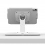 Portable 360 Rotating & Tilting OpenVESA Samsung Galaxy Tab A8 10.5 Stand [Rear Ortho View] - White