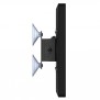 Removable Tilting Glass Mount - iPad 2, 3, 4 - Black [Side View]