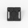 Foldable Kick Stand - No Tablet Enclosure [Front Tilted View] - Black