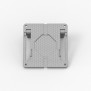 Foldable Kick Stand - No Tablet Enclosure [Front Tilted View] - Light Grey