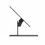 Adjustable Flip Mounting Bracket with Forward Tilt [Side Ortho View] - Black