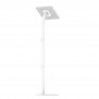 Enclosed Samsung Galaxy Tab A11+ 11" Fixed Floor Stand [Rear Iso View] - White