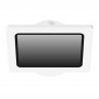 Enclosed Samsung Galaxy Tab A11+ 11" Fixed Floor Stand [Top View] - White