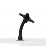 Flexible Desk / Table Mounting Bracket [Rear Iso View] - Black