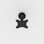 On-Surface Mounting Detail | Flexible Desk / Table Mounting Bracket [Top View] - Black