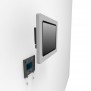 Disassembled View | Fixed Enclosed Microsoft Surface Pro 12 Wall Mount [Side Iso View] - Light Grey