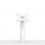 Fixed Desk / Table Surface Mounting Bracket [Front Ortho View] - White