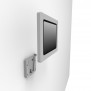 Disassembled View | Enclosed Samsung Galaxy Tab E 8.0 ChargeDOCK Wall Mount [Side Iso View] - Light Grey