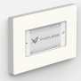 iPod Touch - VidaMount On-Wall Enclosure Mount - White [Landscape, Iso View]