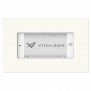 iPod Touch - VidaMount On-Wall Enclosure Mount - White [Landscape, Front View]