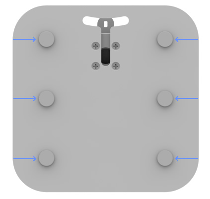 VESA 100-75 Compatible Surface Mount