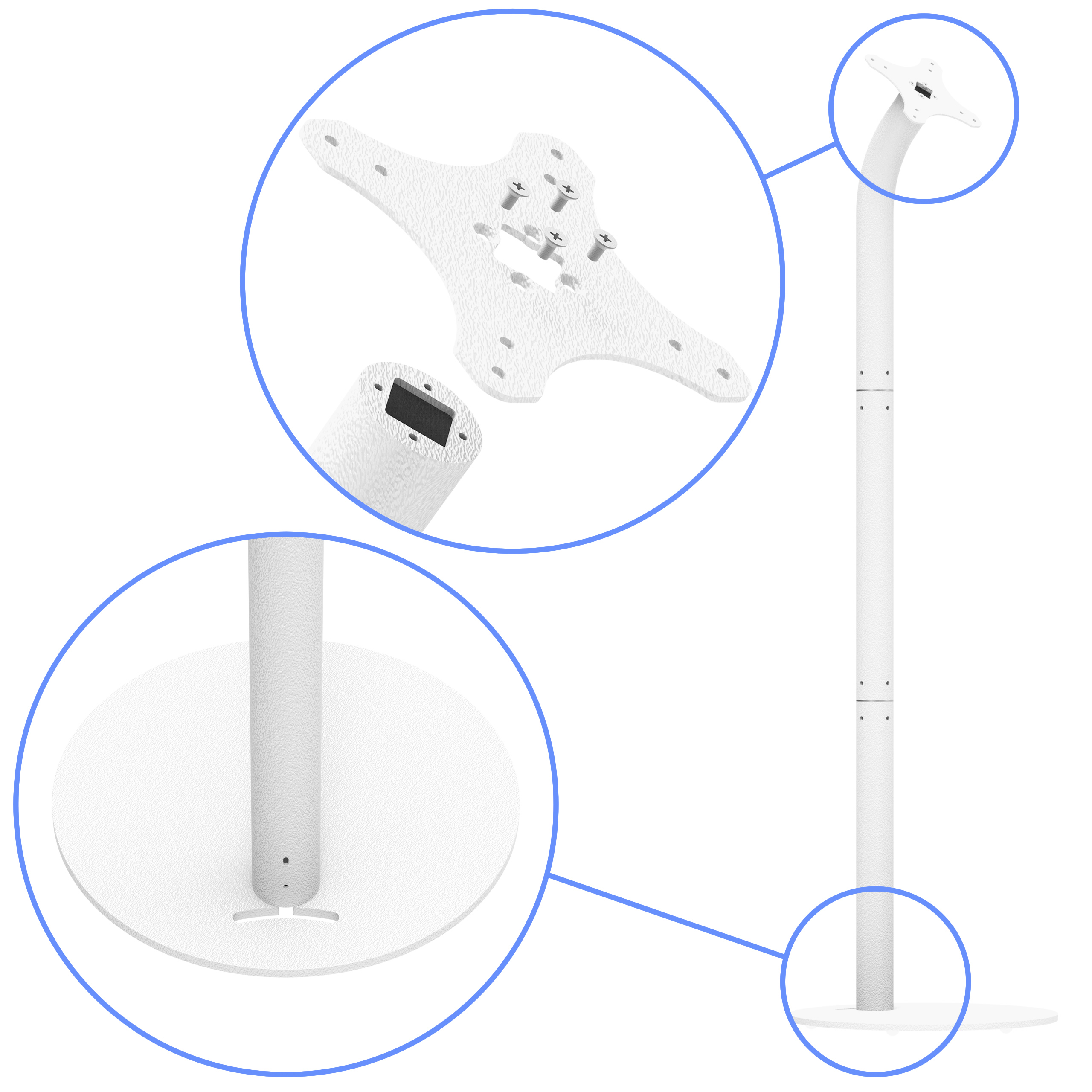 VESA Floor Stand Exploded View