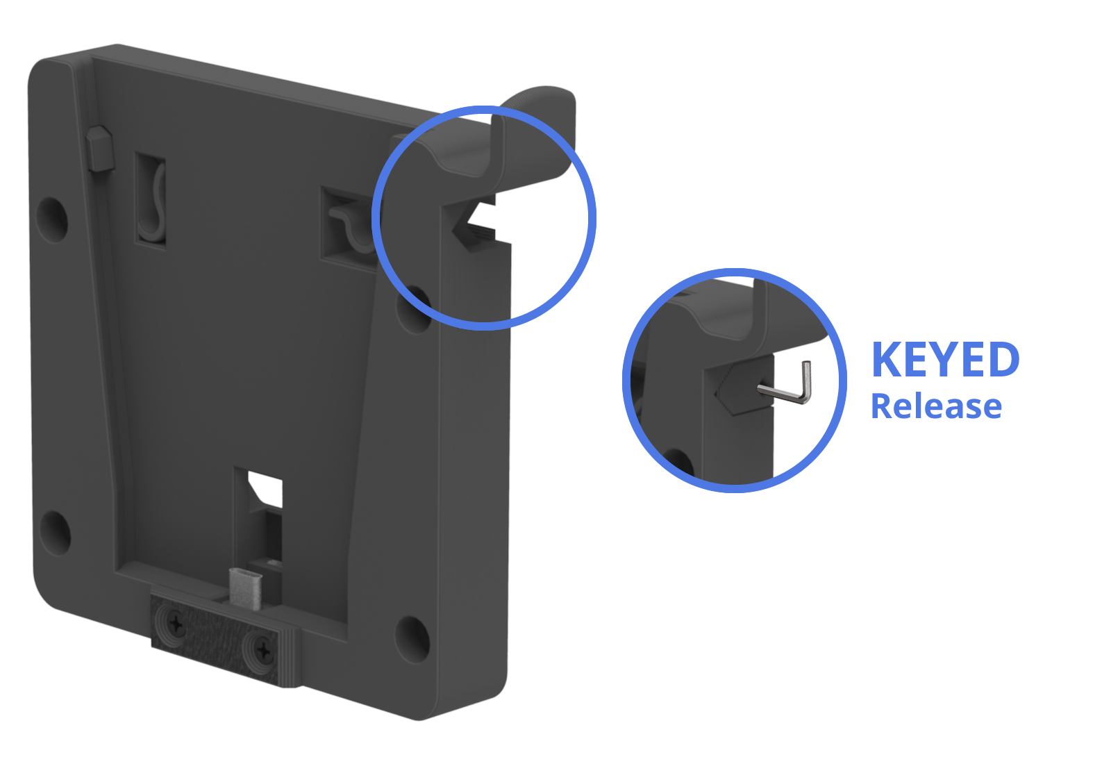 ChargeDOCK Keyed Release