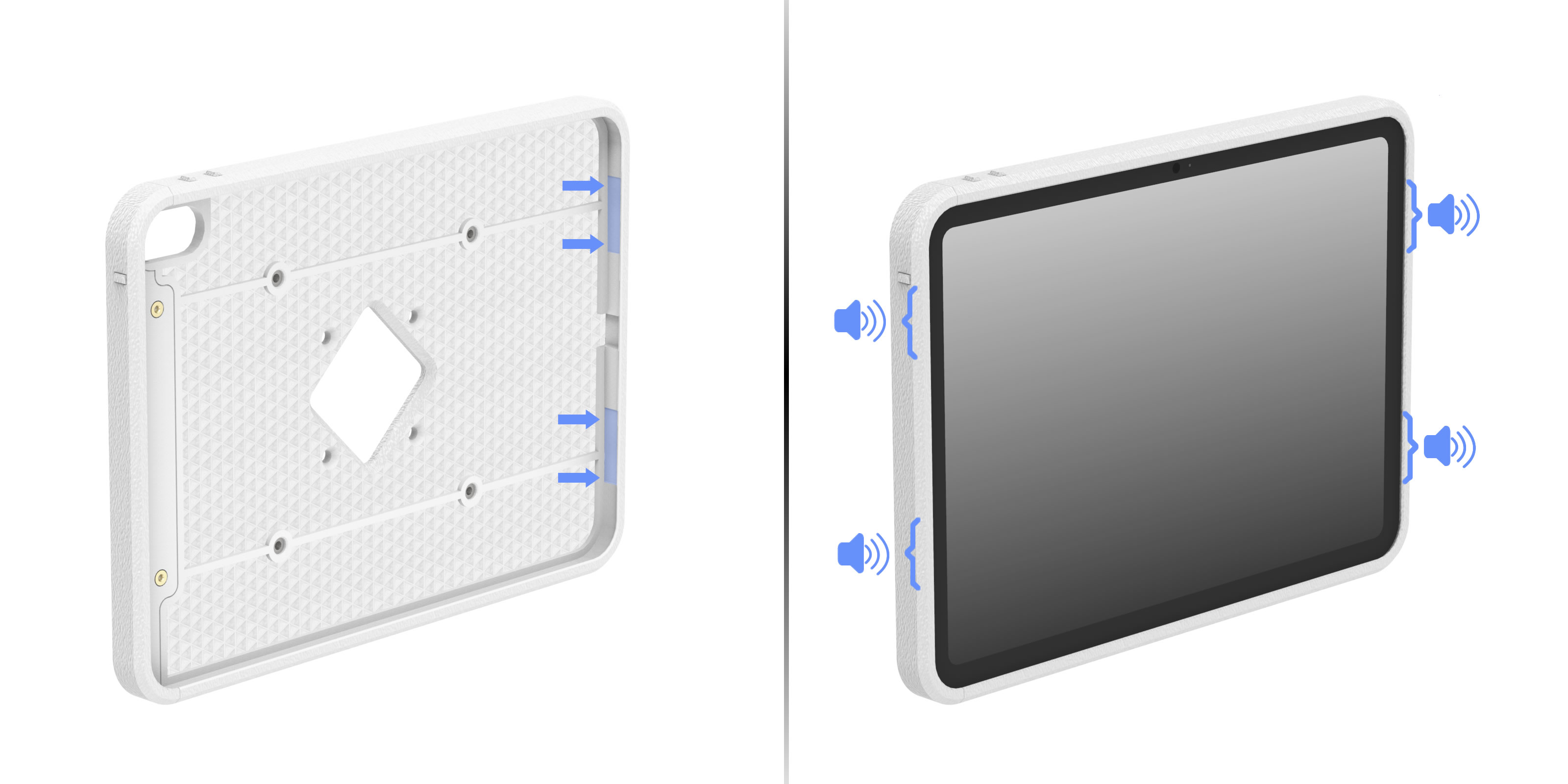 Integrated Speaker & Mic Holes for Pure Sound