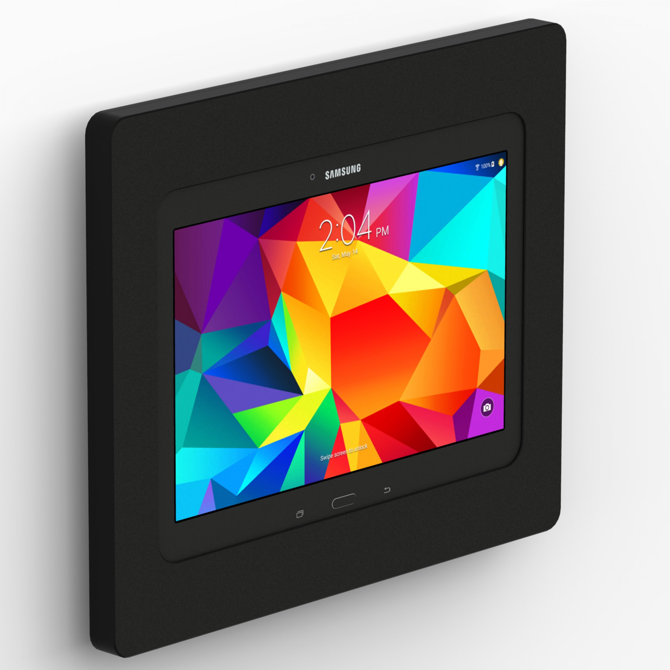 discontinued samsung galaxy tab 4 10 1 black enclosure w fixed slim vesa wall mount