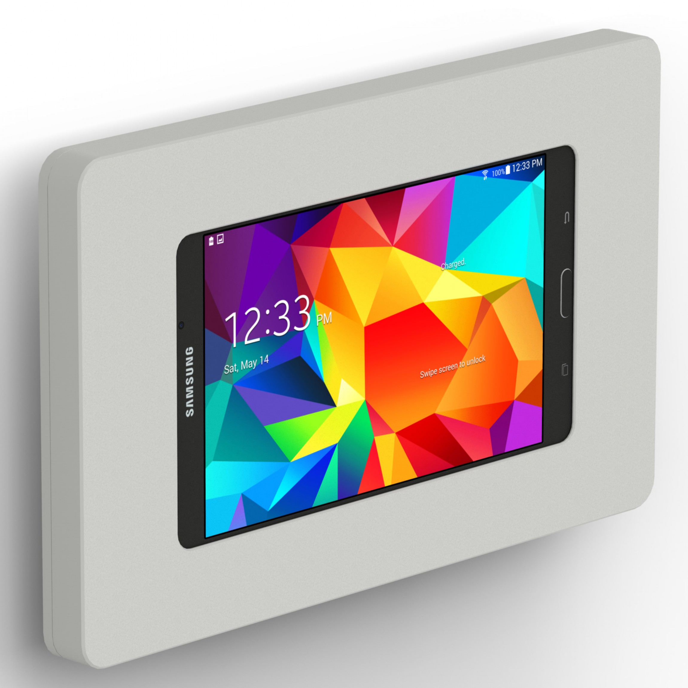 discontinued samsung galaxy tab 4 7 0 light grey enclosure w fixed slim vesa wall mount