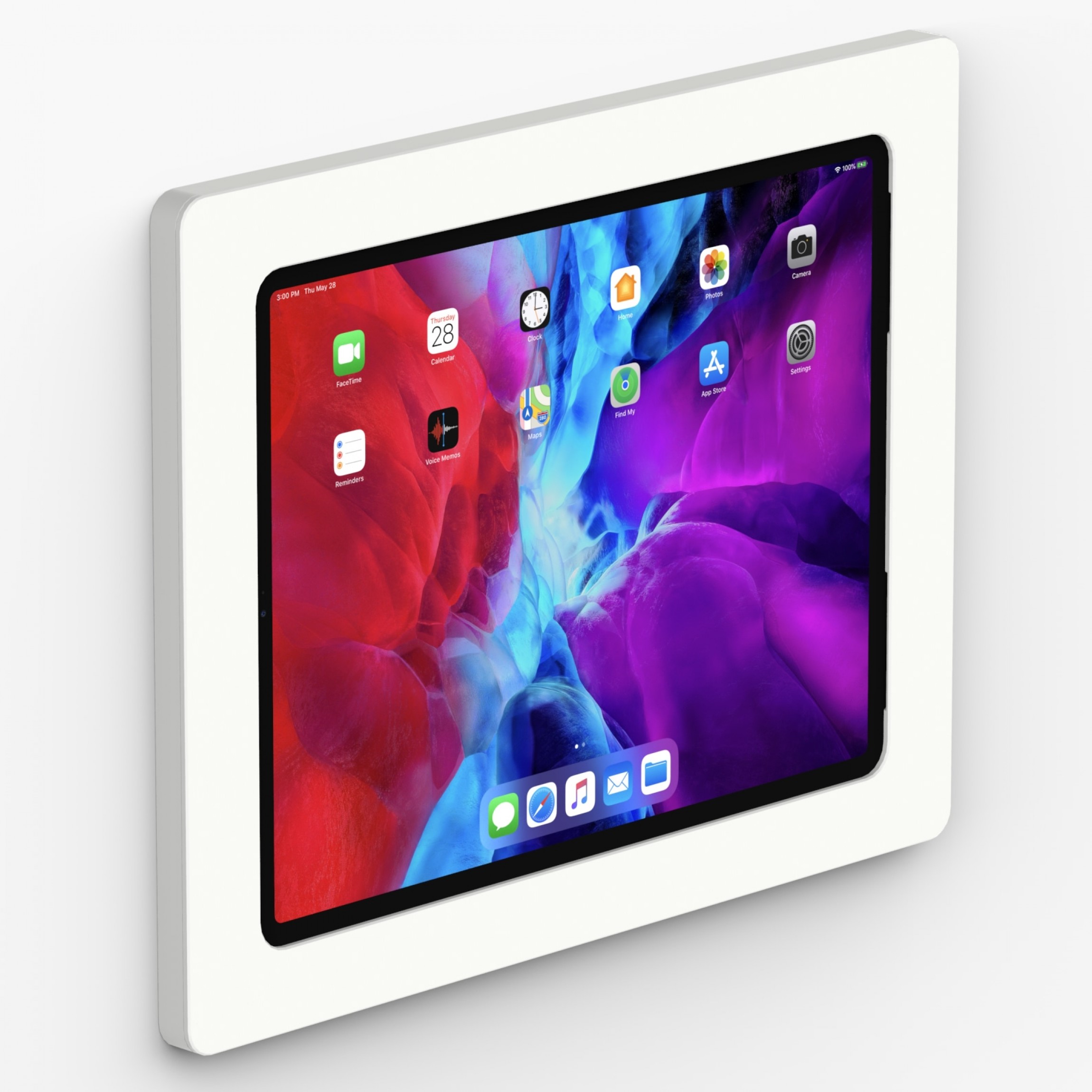 vidamount on wall tablet mount 12 9 inch ipad pro 4th gen white