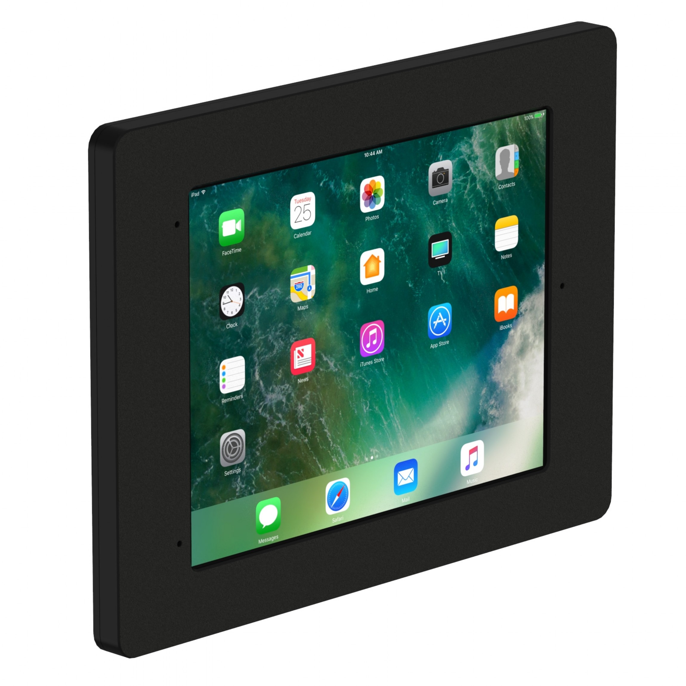 vidamount vesa tablet enclosure 10 5 inch ipad pro air 3rd gen home button covered black