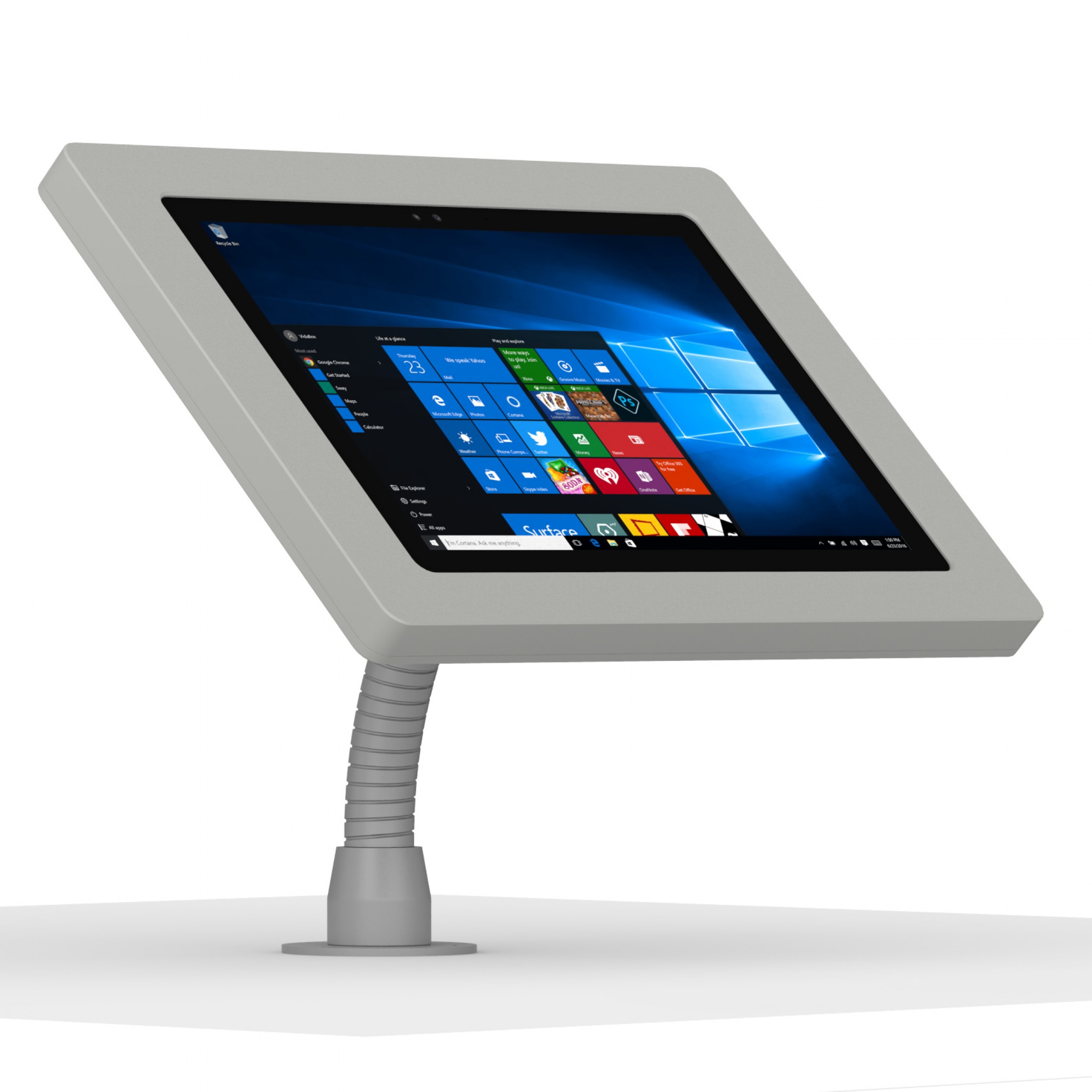 Vidamount Microsoft Surface Pro 7 Pro 6 Pro 5 17 Pro 4 Light Grey Enclosure W Flexible Desk Wall Surface Vesa Mount Vidamount Microsoft Surface Pro 7 Pro 6 Pro 5 17 Pro 4 Light Grey Enclosure W Flexible Desk Wall Surface Vesa Mount