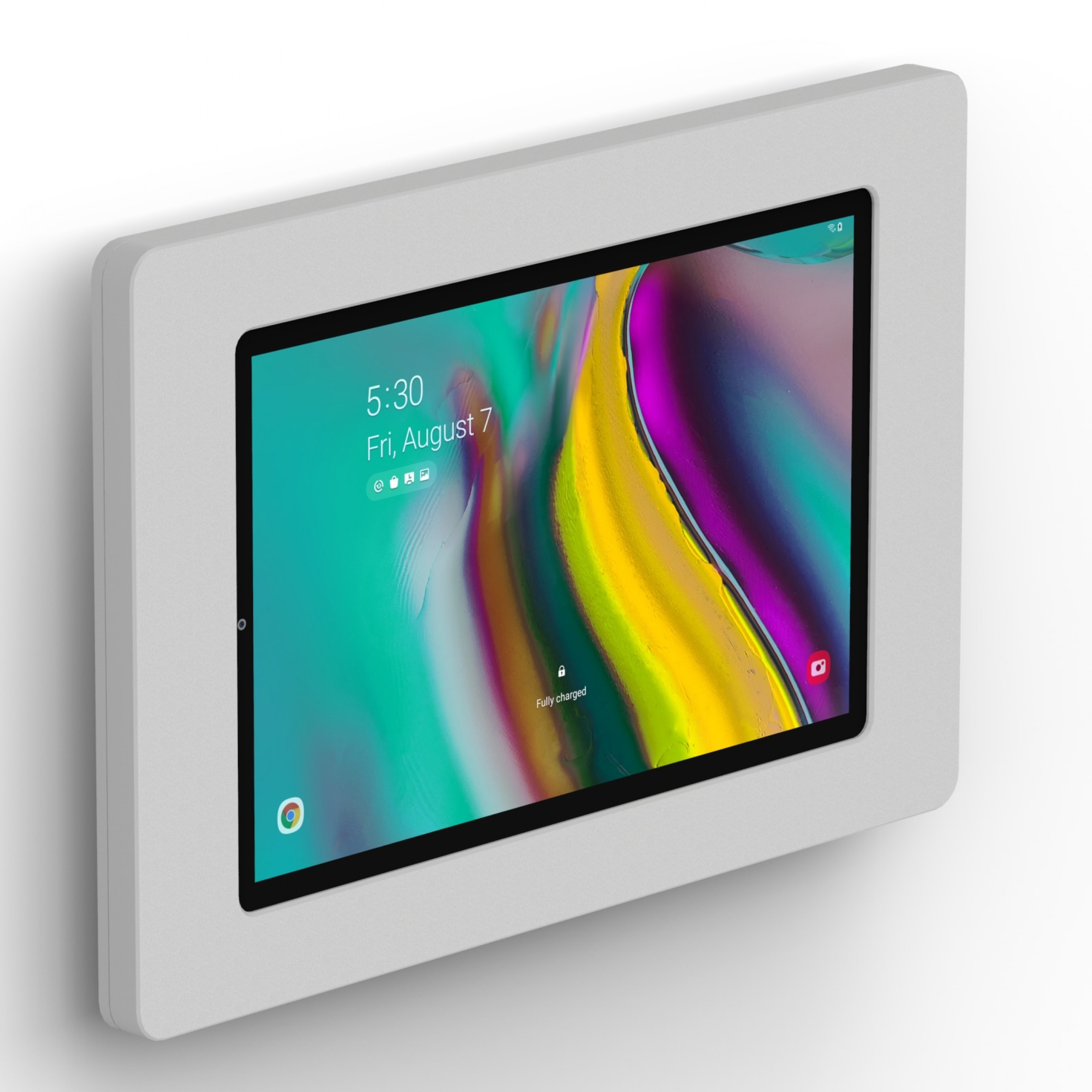 vidamount samsung galaxy tab s5e 10 5 light grey enclosure w fixed slim vesa wall mount