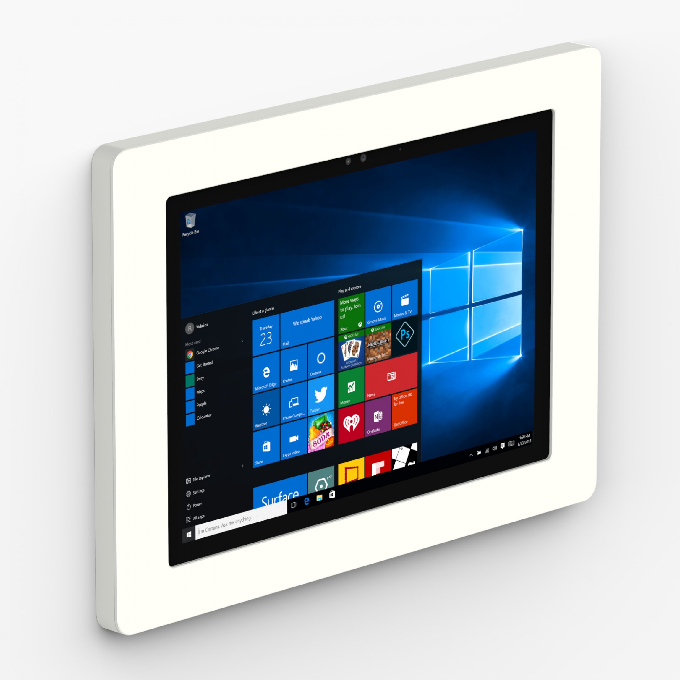 VidaMount On-Wall Tablet Mount - Microsoft Surface Pro 7+, Pro 7, Pro 6,  Pro 5 (2017) & Pro 4 - White