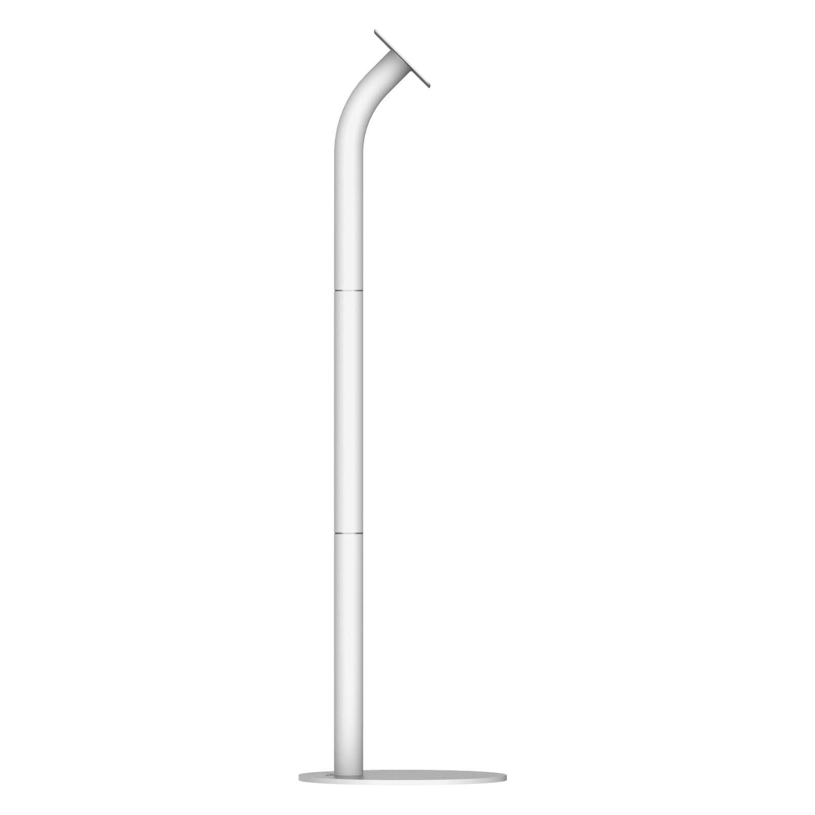 Fixed Vesa Floor Stand White Fixed Vesa Floor Stand White Full Side View