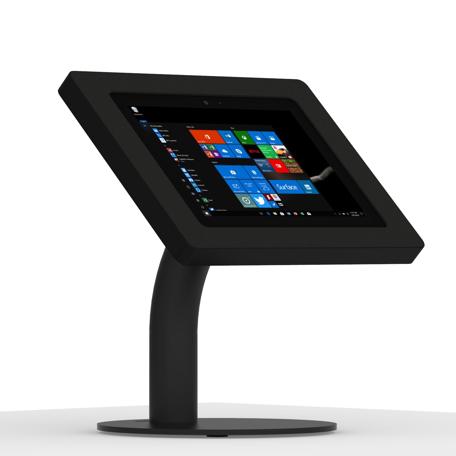 microsoft surface go black enclosure w portable fixed stand microsoft table