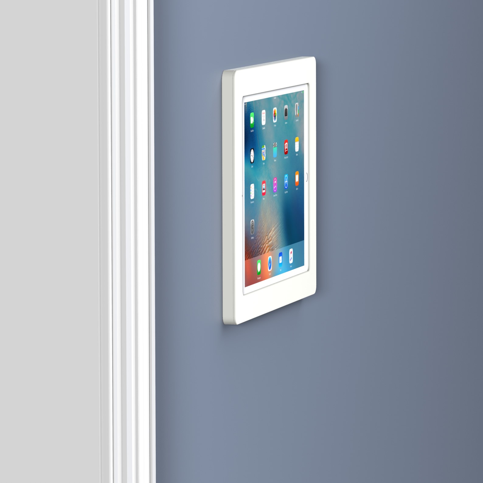White 12.9inch iPad Pro VidaMount OnWall Tablet Mount