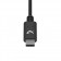 VidaPower High-Wattage USB-C to USB-C 90 degree Cable (Black) - Straight USB End / Front Top View