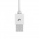 VidaPower High-Wattage USB to Lightning 90 degree Cable (Black) - Straight USB End / Top View
