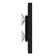 Removable Fixed Glass Mount - iPad 2, 3, 4 - Black [Side View]