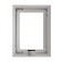 Rear View - Brushed German Silver - iPad mini 1, 2, & 3 Wall Frame / Mount / Enclosure