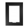 Front View - Black Metalline - iPad mini 1, 2, & 3 Wall Frame / Mount / Enclosure