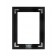 Rear View - Florentine Black - iPad 2, 3, 4 Wall Frame / Mount / Enclosure