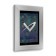 Front Iso View - Florentine Silver - iPad 2, 3, 4 Wall Frame / Mount / Enclosure