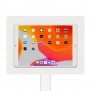Fixed VESA Floor Stand - 10.2-inch iPad 7th Gen - White [Tablet Front 45 Degrees]
