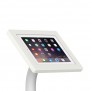 Fixed VESA Floor Stand - iPad 2, 3 & 4 - White [Tablet Front Isometric View]