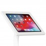 Fixed VESA Floor Stand - 12.9-inch iPad Pro 3rd Gen- White [Tablet Front Isometric View]