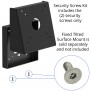 VidaMount Fixed Tilted VESA Surface Mount Security Screw Kit, with bracket demo [Front Iso View]