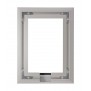 Rear View - Brushed German Silver - iPad mini 4 Wall Frame / Mount / Enclosure