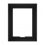 Front View - Black Metalline - iPad 2, 3, 4 Wall Frame / Mount / Enclosure