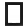 Front View - Matte Black - iPad 2, 3, 4 Wall Frame / Mount / Enclosure