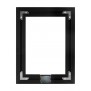 Rear View - Matte Black - iPad 2, 3, 4 Wall Frame / Mount / Enclosure